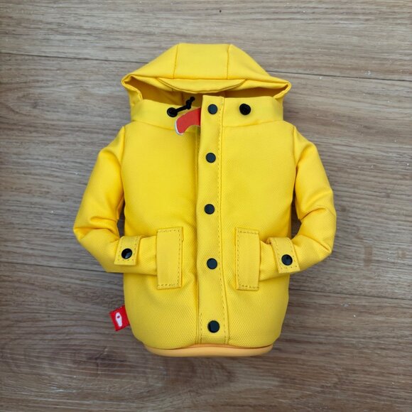 Puffin Drinkwear The Raincoat Insulated Tan Can & Bottle Coozie Yellow NWT - Picture 1 of 8